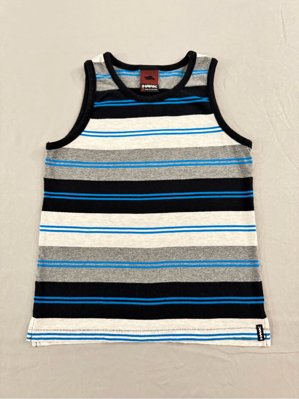 Boys Tony Hawk Blue Striped Tank Top